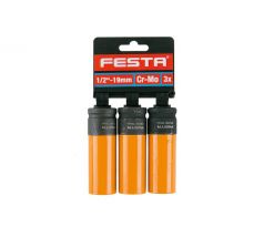 Hlavica 1/2" 19mm na kolesá 3x Cr-Mo