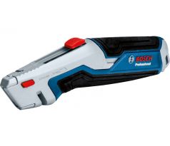 BOSCH Trapezový nôž s vysúvateľnou čepeľou, s úložným priestorom na čepele