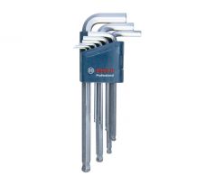 BOSCH Sada imbusových kľúčov s guľovou hlavou 9 ks 1,5-10 mm S2