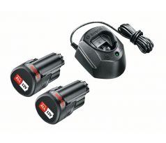 BOSCH Sada batérií PBA 12V / 2 x 1,5 Ah + GAL 1210 CV nabíjačka